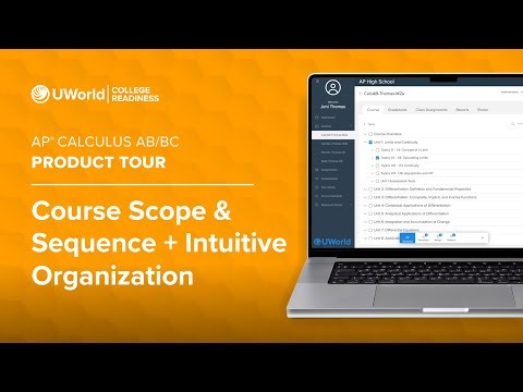 UWorld’s Courses for AP® Calculus AB/BC: Course Scope & Sequence + Intuitive Organization