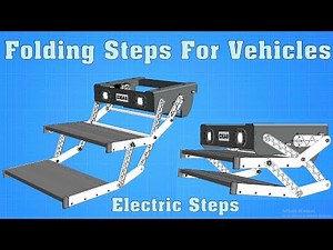Staircase - Foldable Staircase For Vehicles - ,#ladder,#stair,#staircases,#steps,#attic,#diy,#cad