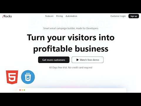 Make a Landing Page Using HTML and CSS