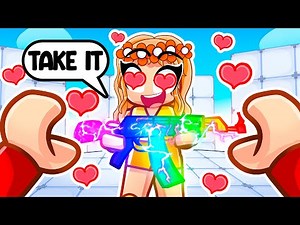 My Crush Chooses My Loadouts in Roblox Rivals!