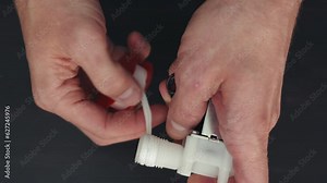 Sealing and Fixing: Applying Thread Seal Tape and Sealant to Plumbing Fitting