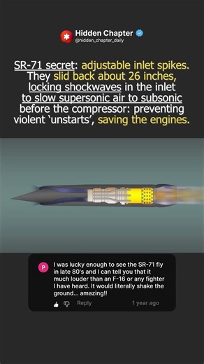 🚀💨 SR‑71 Blackbird Inlet Spikes Explained: The Mach 3 Trick That Saved Its Engines
