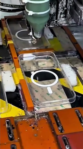 Magnetic Phone Case Manufacturing and Packing Process #shorts #manufacturing #tech