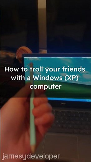 Fake Hacking 😈 [Windows XP Edition] | #computertricks #jamesydeveloper