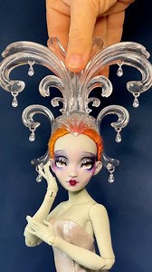 130K views · 5K reactions | The Glass Showgirl: Part 1 3D Printing form4 by @formlabs #pidgindoll #3dprinting #resin #3dprinted #art #artdoll #headdress #showgirl #deco #artdeco #artnouveau #form4 #formlabs #resinprinting | Pidgin Doll | Facebook