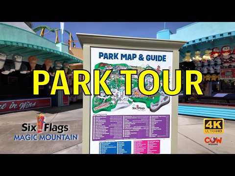 Six Flags Magic Mountain Park Tour 2026 | Lands, Rides, Food and More in 4K UHD