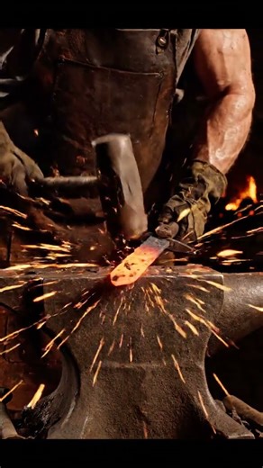 ASMR: Forging Ancient Sword | Mesmerizing Hammer & Fire Sounds | Blacksmith Art