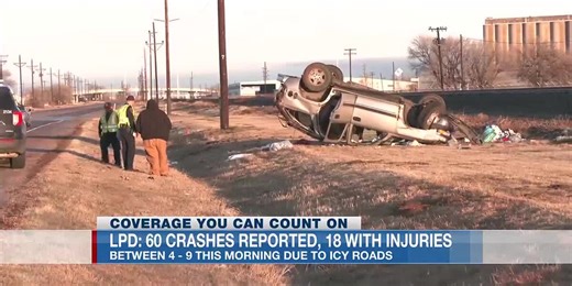 LPD: 60 crashes reported, 18 with injuries