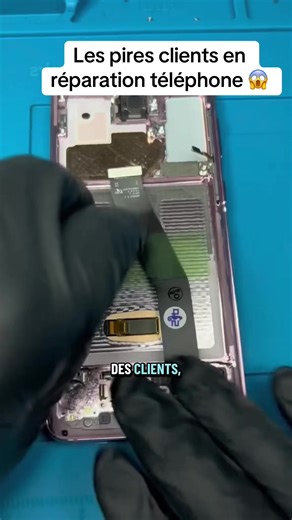Je repars le téléphone d’un client magic #phones #apple #reparation