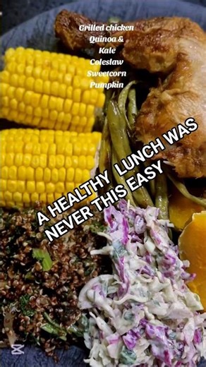 Quinoa Kale Salad| Grilled chicken| Veggies