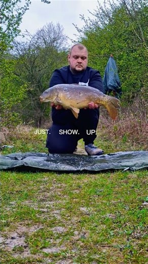 No Excuses. Just Show Up for Yourself 💯 #carpfishing