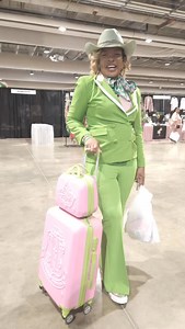 THIS #prettygirls is standing on 20 pearls🩷💚 Ladies of Alpha Kappa Alpha YOUR luggage is on sale for 20 (TWENTY) hours for $200.00 plus FREE shipping Head over to the website NOW https://sororitique.com/products/alpha-kappa-alpha-luggage | Sororitique Inc.