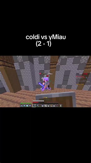 Coldified vs yMiau Showdown in Minecraft PvP