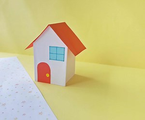 Cute Paper House Craft Project for Kids