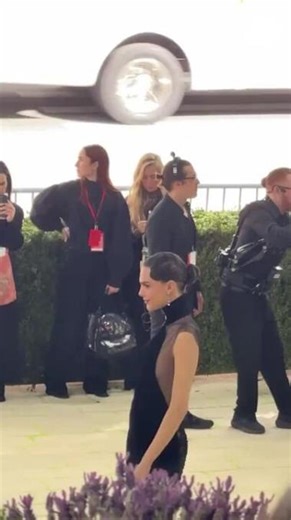 Cara Delevingne in all black at Met Gala carpet