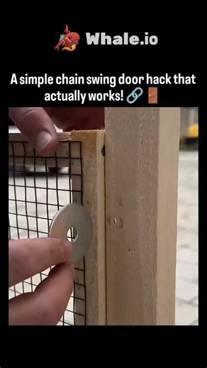 Inflyta on Instagram: "The instagram reel shares a DIY video hack for securing a chain-link gate by bolting a washer into the frame and looping a chain through it, enabling smooth swinging without sagging or complex hardware.Credited to "beamish, " the December 15, 2025, upload by @shophyia has amassed 3.3 million views and 1, 763 likes, underscoring viral interest in accessible home improvement solutions. User replies, mostly in Indonesian, praise its creativity and ease, with comments like "ve
