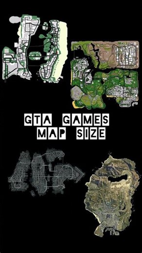 GTA Games Map Size | Evolution of Maps in GTA Games