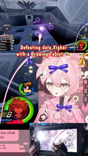 Defeated data xigbar with drawing tablet #kingdomhearts2 #kingdomhearts #shorts