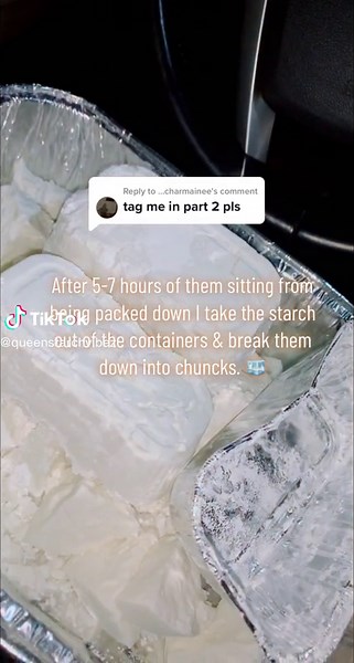 Replying to @...charmainee Special request on part 2 of how to make cornstarch water chunks. 😋 #foryoupage #queenstarchvibez #asmrtiktoks #fyp #popsmoke #Dior #hennykisses