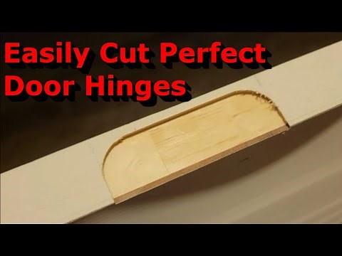 How to Cut Perfect Door Hinges | Fast and Easy | Ryobi Door Hinge Template