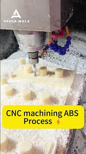 CNC Machining ABS Process #precisionmachining #shorts #plasticmachining