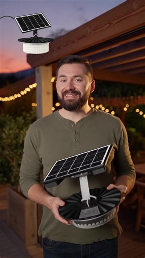 224 LED Solar Pendant Light with Motion Sensor, 5 Mode Waterproof Floodlight, Remote Control, Outdoor Wall & Garden Light for Patio, Deck, Shed #solarlightoutdoor #lightbulbs #solarpoweredlight #solarpathwaylights #solargardenlight #solargardenlights #rechargeablebulbs #ledlamp #flashlights #dimmablelamp