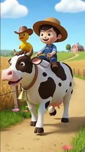 cow ride #cartoon #cartoonvideo #feer #cow