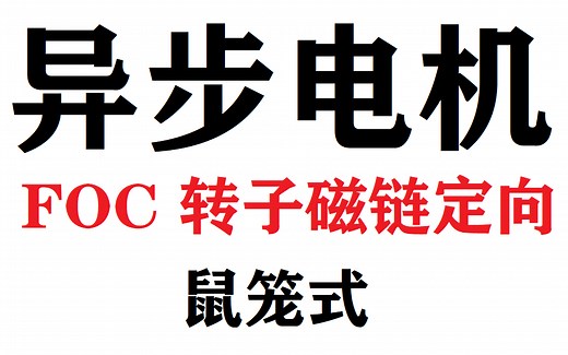 20241115 - 鼠笼式异步电机之矢量控制(FOC) - 转子磁链定向