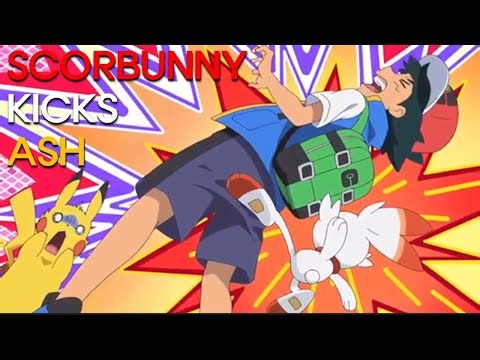 Everytime Scorbunny attacks Ash ( Pokemon Journeys )