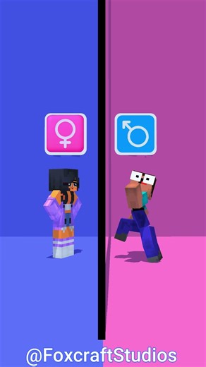 Aphmau & Noob & Steve Girl? Swap Gender? #shortsviral #trending