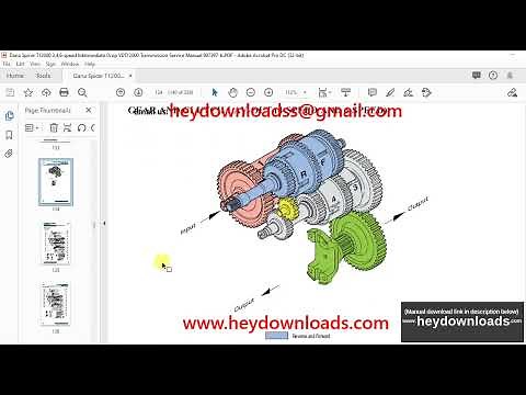 Dana Spicer T12000 3,4,6-speed Intermediate Drop VDT12000 Transmission Service Manual 907397-b