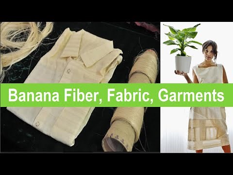 Banana Fiber to Fabric, Fiber Extraction, Yarn Spinning & Weaving Process‪@TextileTV‬​
