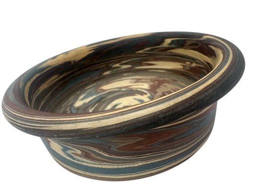 Vintage Niloak Pottery Planter | Mission Swirl Arts & Crafts Bowl - Etsy