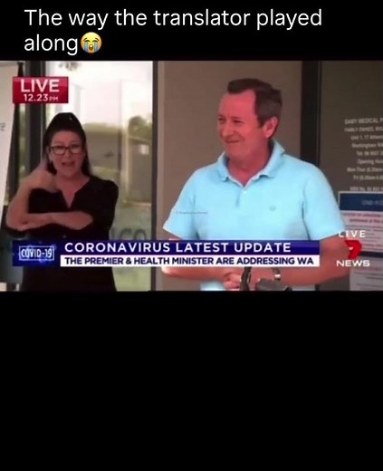 News Interpreter INTERPRETS Random Heckler In HILARIOUS BLOOPER!