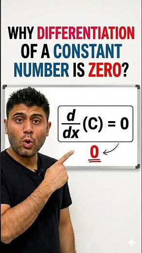 ​Constant ka Differentiation 0 kyun? 🤯 #maths #calculus
