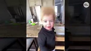 Baby Lock's 'uncombable hair' isn't styled for Instagram. It's genetics | USA TODAY Video