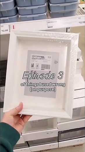 IKEA picture frame + mirror to hidden key storage. 🤍 Would you try this DIY?#ikeahacks #diyprojects