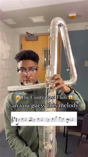 Tyree Wilson on Instagram: "😱THE CONTRABASS FLUTE😱 Have you ever played on the contrabass flute before? 👀 Also, let me know if you recognize that melody. 🎶 . . . #band #bandgeek #classical #classicalmusic #classicalflute #duets #dailypractice #etude #explorepage #fluteandviolin #flute #flutereview #flauta #flote #flüte #flutemusic #musician #musiciansofinstagram #musicmajors #memes #musicmemes #music #orchestra #trend #trending #twoset #twosetviolin #woodwind #woodwinds"