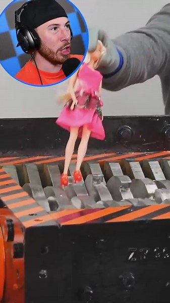 Testing the destruction of iPhones in a shredder