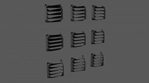 Computer Fan Directional Vents - Download Free 3D model by Tejas V. (@tejasv_)