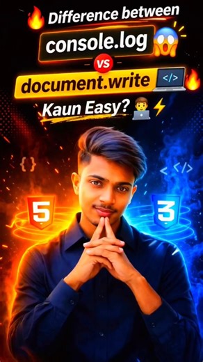 🔥🚀 Difference between document.write #basictext #fingerspell #codingbagofwords #coding #developer