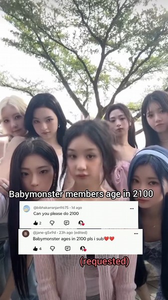 babymonster members age in 2100(requested)💖#babymonster #monstiez #like #subscribe #kpop #10kviews