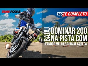 Leandro Mello e Durval Careca testam Bajaj Dominar 200 de um jeito que você nunca viu