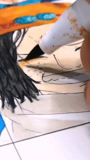 Dessin réaliste d'Ace de One Piece - Réponse à @jemima9.90