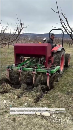 Deep Soil Ripper Tractor Tool | Powerful Orchard Subsoiler Machine #farming #agriculture #tractor