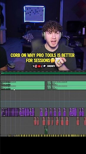 pro tools is better than FL #corbwtf #corbwtfclips #protools #flstudio #mixing #tutorial #producer