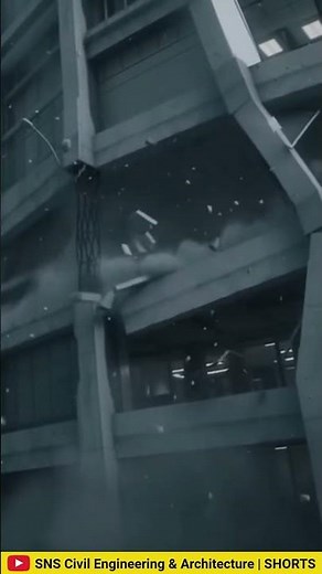 Mechanism of the collapse of tall buildings during an earthquake. #engineering #architecture #ai