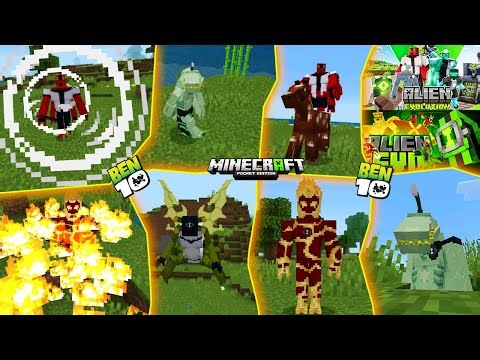 😍 BEN 10 ALIEN EVOLUTION MOD FOR MINECRAFT PE 🔥|MCPE 1.21.100+