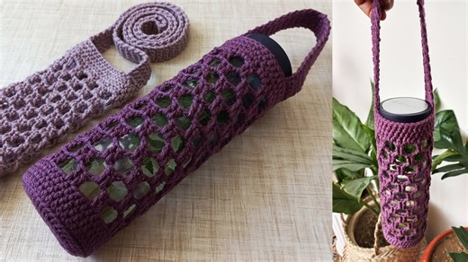 How to crochet a water bottle holder you’ll take everywhere