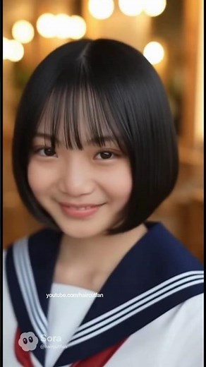 AI-117【バッサリ切ってください】High school girl Haircut long to BOB 【断髪】 ロングからボブにイメチェン #高校生 #haircut
